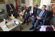 الرئيس الحص مستقبلا الرئيس السنيورة