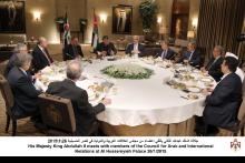 الرئيس السنيورة مع وفد مجلس العلاقات العربية والدولية خلال اللقاء مع الملك عبدالله الثاني تم بحث الشؤون العربية من مختلف الجوانب